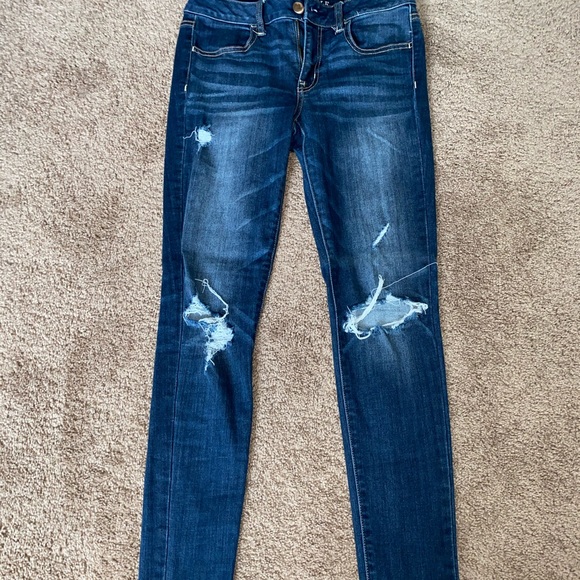 jeans with holes in the back